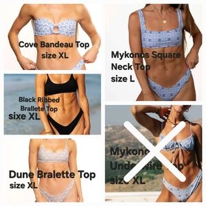 BUY 4 - Honey Swim Bikini Tops, Various Styles size XL and L